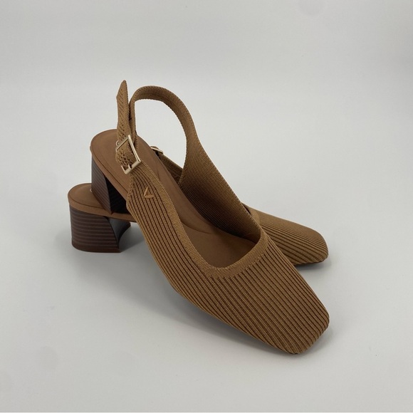 Vivaia Square Toe Block Heel Melody Slingback Nutmeg 40  9.5 - Picture 9 of 12